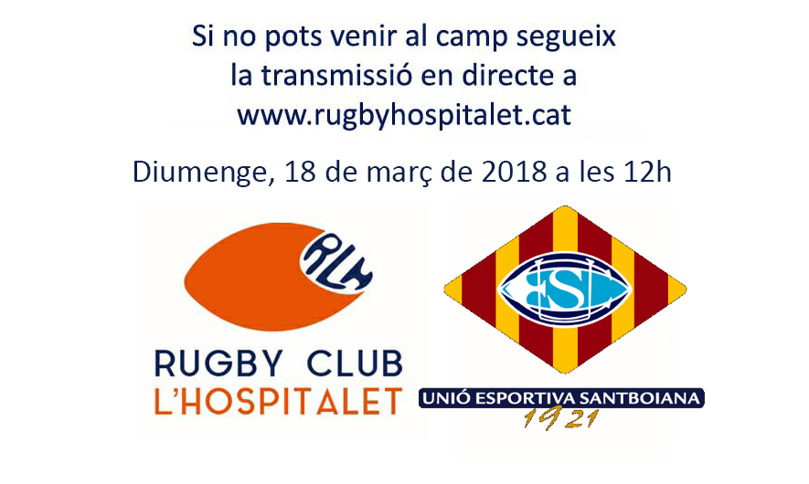 RC L’Hospitalet vs UE Santboiana B – J21 División de Honor B – Grupo B 2017-2018